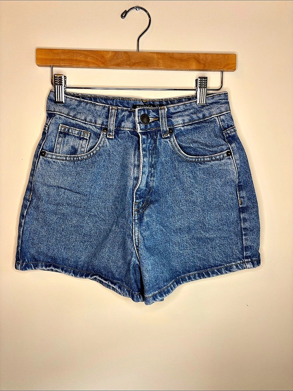 Nasty Gal Women's Denim Jean Shorts Blue US 0